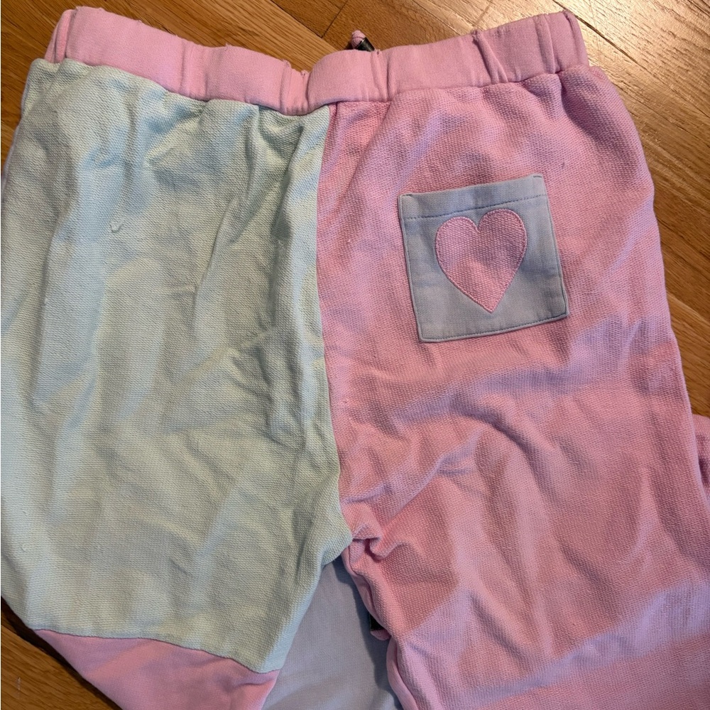 Loveshackfancy Wilder Patchwork Terry Track Pant … - image 4